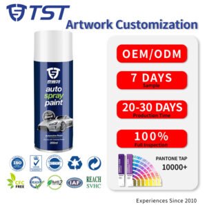 TYRESEALANT 300ML Gloss Black Auto Spray Paint Stable Color