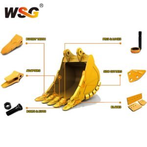 Earthmoving Equipment Parts Excavator Bucket Teeth and Adapters